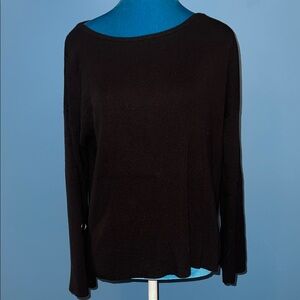 Women's Classic Black Long Sleeve Top